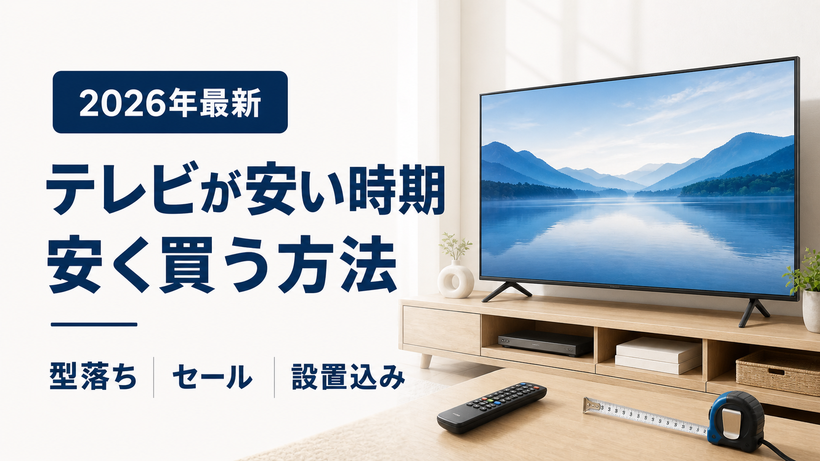 テレビが安い時期と安く買う方法